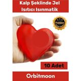 Orbitmoon Özel Üretim Yeni Seri Kalp Şeklinde Jel Isıtıcı Pratik El Isıtıcısı Isınmatik Cep Sobası 10'lu Set