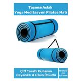 Orbitmoon Premium Antibakteriyel Silinebilir Çift Taraflı Kaymaz Silinebilir Yoga Meditasyon Minderi 6,5mm Mat