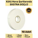 Orbitmoon Premium Güç Kolay Uygulama Uzun Ömürlü Kuvvetli Yapışkan İz Bırakmaz 10 Adet Çift Taraflı Köpük Bant