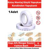 Orbitmoon Ses Böcek Toz Önleyici Rüzgar Kesici Kapı Pencere Isı Izolasyon Yalıtım Şeffaf Şerit Bant 5mt 1 Adet