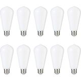 Orbus 10LU Milky ST6W LED Filament Ampul – Beyaz Cam, Sarı Işık, 6W 540 Lümen E27 Duy