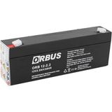 Orbus 12 Volt 2.2 Amper Yatay Akü Orbus-178 x 34 x 60 Mm-900 Gram