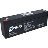 Orbus 12 Volt - 2.2 Amper Yatık Uzun Akü (178x34x60 Mm)