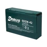 Orbus 12 Volt 42 Amper Elektrikli Bisiklet Aküsü 6Dzm-42 (270X77x170 Mm)