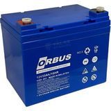 Orbus 12V 33 Ah Engelli Arac Akusu Jel (195*130*155) (11 Kg) Tse'li