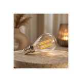 Orbus 2700K Sarı Işık PC45 Filament Bulb Mini Top Şeffaf E14 Ampul