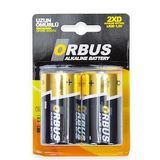 Orbus 2'li Alkaline LR20 Büyük Pil