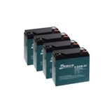 ORBUS 4'lü Set 12 Volt 24 Amper Elektrikli Bisiklet Aküsü