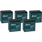 Orbus 6-Dzm-24 12V 24 Ah Elektrikli Bisiklet Aküsü 5 Li Paket