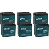 Orbus 6-Dzm-24 12V 24 Ah Elektrikli Bisiklet Aküsü 6 Lı Paket