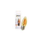 ORBUS C37 4w Filament Bulb Amber E27 300lm Ra80 220 - 240v/50hz Ampul - 2200k Sarı Işık