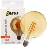 Orbus G125 LED Ampul 6W E27 Sarı Işık 540 Lumen Uzun Ömürlü Dekoratif Aydınlatma - Amber