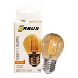 Orbus GA45 4W Filament Bulb Mini Top Amber E27 300LM Ampul - 2200K Sarı Işık - 1 - 10 W