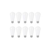 ORBUS Milky ST6W LED Filament Ampul – Beyaz Cam, Sarı Işık, 6W 540 Lümen E27 Duy