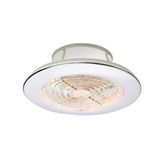 Orbus (ORB-VL1) Uzaktan kumandalı ledli tavan vantilatörü 30w dc motor 70w led sarı 3000k-6500k beyaz ŞEFFAF PERVANE, BEYAZ METAL KASA, AHŞAP GÖRÜNÜMLÜ PLASTİK FAN KAPAĞI