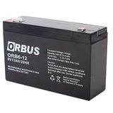 Orbus ORB6-12 6V 12 AH 150x50x94 MM Akü