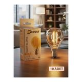 ORBUS PA45 Amber Cam Sarı Işık LED Ampul 4W E14 2700K 300 Lümen Filament