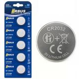 Orbus Premium Cr2032 3V Lityum Buton Pil - 1 Paket (5'Li Blister)