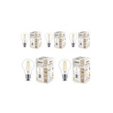 ORBUS Şeffaf E27 4.8w Duy A60 Sarı Işık Rustik Led Ampul 5li