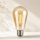 Orbus STA64 LED Filament Ampul 4.8W 2700K Sarı Işık E27 Duy 540 Lümen Amber Renk - 10 - 20 W