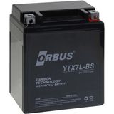Orbus YTX7L 12V 7AH AKÜ-YTX7L Orbus Motosiklet Aküsü Yüksek Performanslı Standart Model 113 x 70 x 132MM