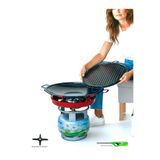 Orcamp 2kg Küçük piknik tüp sacı dumansız mangal ocak kavurma gözleme ızgara çok amaçlı geniş tüplere uyumlu barbekü tava sac 40cm