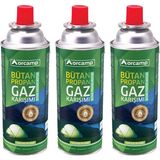 Orcamp 3'lü Set 227 gr Gaz Kartuşu Tüp Orgaz KTS227 Hafif Taşıma Özelliği ile Kamp İçin Uygun - Üçlü Set