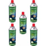 Orcamp 5'li Set Kamp Gaz Kartuşu Tüp 227 gr Orgaz KTS227 %30 Propan %70 Butan Karışımı - Beşli Set