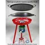 Orcamp Ayaklı granit Sac Gaz Kartuşlu Piknik Tüp Uyumlu Dumansız Kavurma Izgara Çok Amaçlı Portarif barbekü Ocak