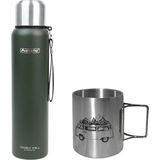 Orcamp Çelik Termos 1 Lt Yeşil OUT-5050+ORCAMP Katlanır Saplı Çelik Kupa Karavan 330 ml Kupa OUT-1800 ORC-068-C2