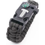 Orcamp Çok Fonksiyonlu Paracord Siyah Bileklik