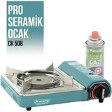 Orcamp Mavi CK-508 Tekli Portatif Pro Seramik Ocak 1.5 Kg Ağırlık ile Kamp ve Piknik İçin Uygun