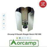 Orcamp Orgaz 6 Kanatlı Rüzgar Kesici Rüzgarlık RZ306 Çantalı Hafif Taşıma Özellikli Kamp Ocağı - Renkli