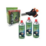 Orcamp Orgaz Çakmaklı Turbo Torch Pürmüz Ve 4 Adet Kartuş Çok Renkli