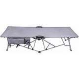 Orcamp OUT-2361/LETTO Katlanır Kampet Gri 600D Kumaş ile Taşınabilir ve Cep Özellikli