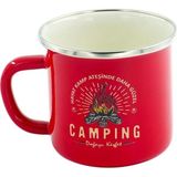 Orcamp Retro Emaye Camping 330 ml Kupa OUT-1900 Kırmızı