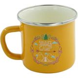 Orcamp Retro Emaye Kupa Bardak Adventure 330 cc Sarı Summer Camp
