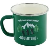 Orcamp Retro Emaye Kupa Bardak Adventure 330 cc Yeşil Adventure