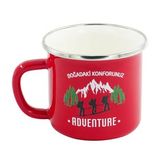 Orcamp Retro Emaye Kupa Kırmızı Adventure 330 cc (Mavi)