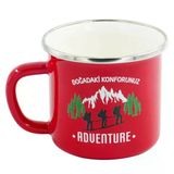 Orcamp Retro Emaye Kupa Kırmızı Adventure 330 cc