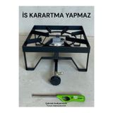 Orcamp Sanayi tipi ev yer Ocak kare canavar aşçı Ocak küçük piknik tüpüne 12kg ev tüpüne uyumlu is karartma yapmaz ocak