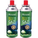 Orcamp Valfli 227 gr Kartuş Tüp 2 Li Paket %30 Propan %70 Butan Gazı ile Yüksek Emniyet