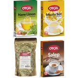 Orçel 1 Nane Limon 1 Muzlu Süt 1 Salep 1 Ihlamur 50 gr 4 Adet
