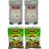 Orçel 2 Kivi + 2 Karadut Aromalı Içecek Tozu Oralet Çay 4x300gr. - 1,2 kg