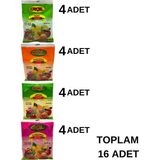 Orçel 4 Çeşit Karma Koli Aromalı Içecek Tozu Oralet Çay 300GR.X 16 Adet - 1 kg