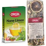 Orçel Kış Çayı Karışık Bitki Çayı 200 gr Nane Limon 200 gr Set - 2 Adet