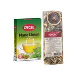 Orçel Kış Çayı Karışık Bitki Çayı 200Gr. Nane Limon 200 Gr. Set