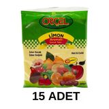 Orçel Limon Aromalı İçecek Tozu Oralet Çay 300Gr.x 15 Adet