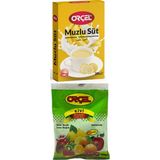 Orçel Muzlu Süt 200 gr + Kivi Aromalı İçecek Tozu 300 gr Oralet Çay - 500 gr