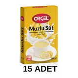 ORÇEL Muzlu Süt Aromalı Içecek Tozu Oralet Çay 15 X 200gr.